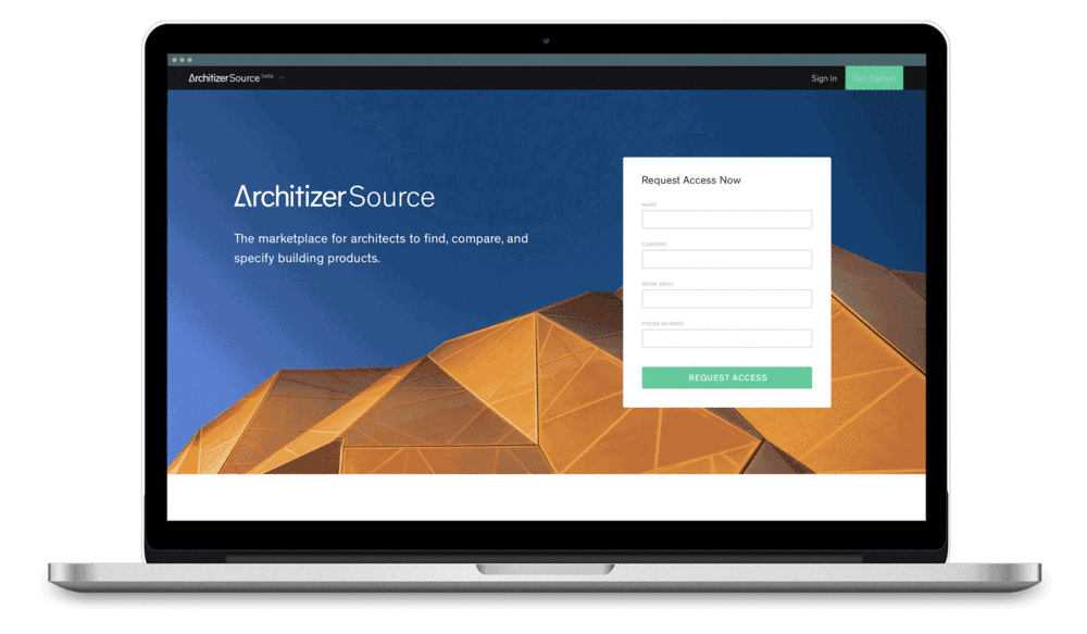Architizer Source demo
